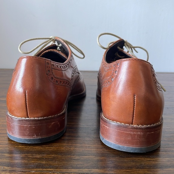 Cole Haan, men’s 9, Modern Essentials Wingtip Oxford in British Tan, dress shoe - Picture 5 of 15